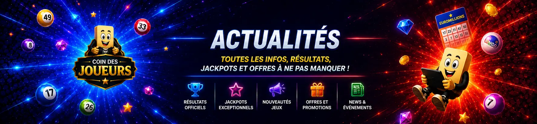 Actualités FDJ Coin des Joueurs