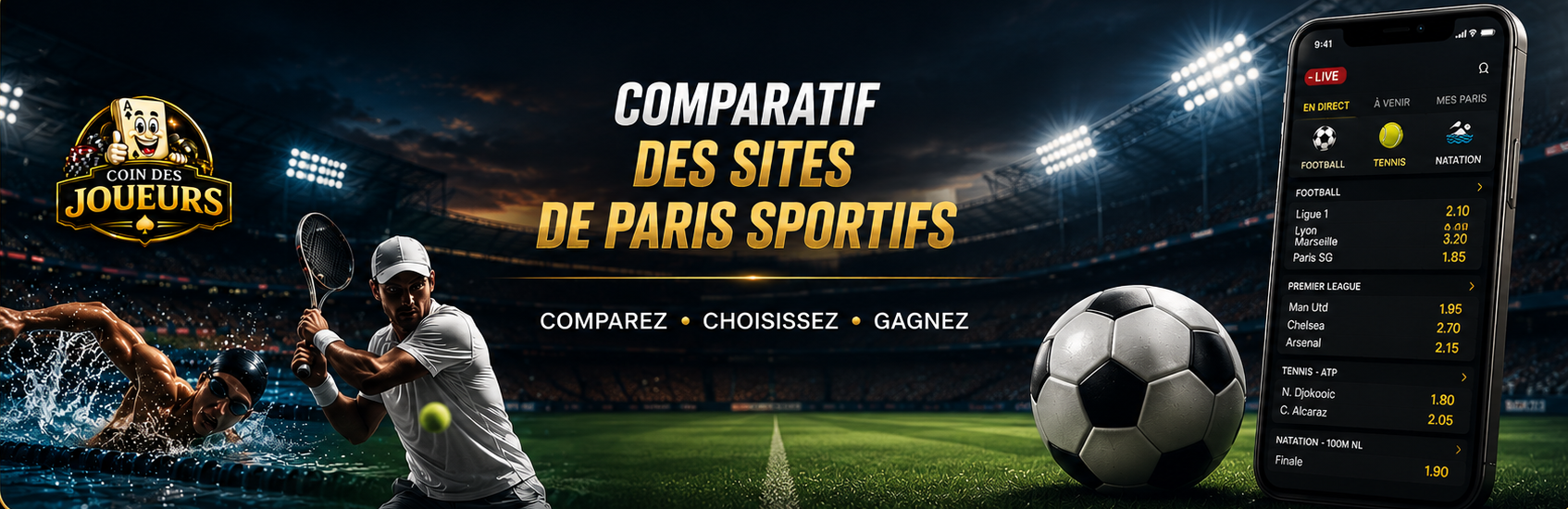 Comparatif des sites de paris sportifs 2026 Coin des Joueurs