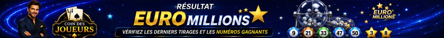 Résultat EuroMillions Coin des Joueurs