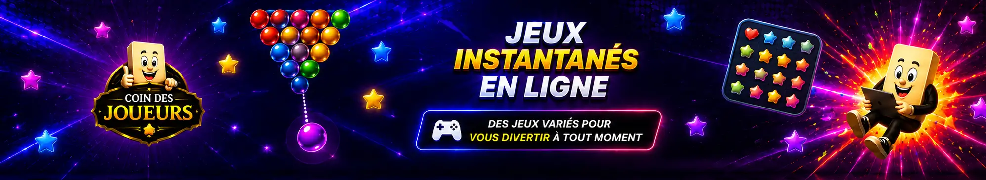 Jeux instantanés en ligne Coin des Joueurs