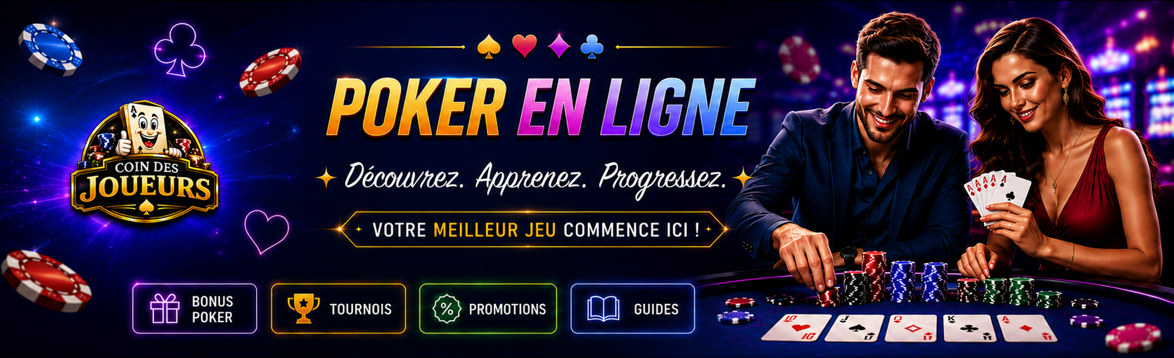Guides de poker en ligne sur Coin des Joueurs