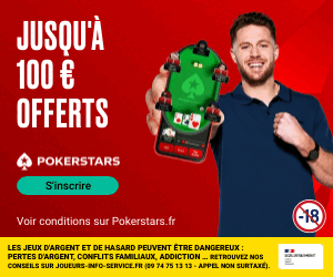 PokerStars - Jusqu'à 100 € offerts